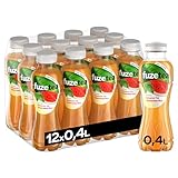 Fuze Tea Schwarzer Tee Wassermelone Minze - Fusion aus Tee und fruchtigem Wassermelone-Geschmack - ohne Zucker und ohne Kalorien - Eistee aus nachhaltigem Anbau - Einweg Flaschen (12 x 400 ml)