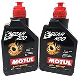 Motul Gear 300 75W90 Synthetic Transmission and Differential Fluid - Liter - 2 Pack