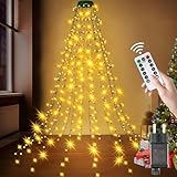 Christbaumbeleuchtung mit Ring - 400LEDs 2m 16 Stränge...