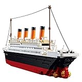 SuSenGo Lego Titanic Bausteine Schiff Spielzeug, Lego Titanic Modell für Kinder Erwachsene enthält 1021 Bausteine