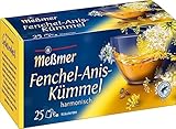 Meßmer Fenchel-Anis-Kümmel | 25 Teebeutel | Vegan | Glutenfrei | Laktosefrei