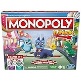 Hasbro Gaming Monopoly Junior 2 Games in 1