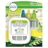 Febreze 3Volution Duftstecker Jasmin & Limette mit automatischem Frischeduft-System, 3 abwechselnde Düfte entfernen Gerüche