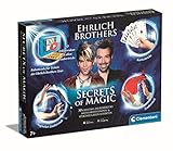 Clementoni 59312 Ehrlich Brothers Secrets of Magic, Zauberkasten für Kinder ab 7 Jahren, magisches Equipment für 30 verblüffende Zaubertricks, inkl. 3D Erklärvideos, ideal als Geschenk