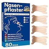 Nasenpflaster Schnarchen-Extra Stärke, 2025 Neues Verbessertes Nose Strips Anti Schnarch mit 3 Flexiblen Stützgurten Nasenstrips Besser Atmen Nasal Strips Extra Halt für Bessere Schlafqualität & Sport