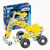 Eitech 00253 Metallbaukasten - Mini Bagger, Modellbau für Kinder ab 6 7 8 Jahren, Bagger Spielzeug, Baustellenfahrzeug, DIY Baustellenfahrzeuge, Spielzeug Baustelle