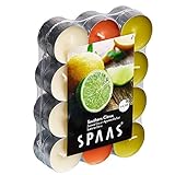 SPAAS 24 Duft-Teelichter Farben sortiert, ± 4,5 Stunden - Southern Citrus