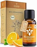 Heldengrün® BIO Orangenöl [100% NATURREIN] Kaltgepresst aus echten Orangen - Orangenöl zum Verzehr - Ätherisches Öl Orange - Duftöl Orange -Orange Oil