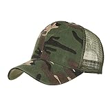 Für Männer Hüte Hüte Casual Hop Baseball Frauen Caps Sommer Camouflage Mesh Hip Cap Baseball Caps Cap Camouflage Kinder (Army Green, One Size)