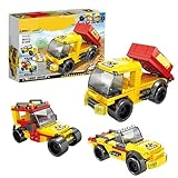 Hyleara 3 in 1 Klemmbausteine LKW, 88 Teile Klemmbausteine Auto ab 6 Jahre für Jungen, LKW Modellbausatz Bausteine, Geschenke für Kinder