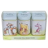 Set mit 3 Winnie the Pooh & Friends Mini-Teedosen von New English Teas mit englischem losen Tee