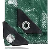 2x3 Abdeckplane Plane 200 g/m² grün - Plane mit Ösen wasserdicht & Gartenplane & Schutzplane, Allzweckplane - grün, Bauplane für Zeltunterlage - Gewebeplane - für Zeltplane & Camping