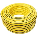 3/4 Zoll Gartenschlauch – 20m 30m 50m – gelb oder grün – mit oder ohne Adapter – flexibel & druckfest – ideal für Gartenbewässerung, Reinigung & Haushalt - Schlauch (Gelb, 20m)