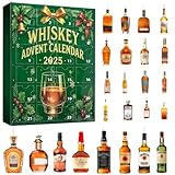 3D 2025 Whisky Adventskalender,Whisky Adventskalender 2025,24 Tage ohne Wiederholung,24-Tägiger Whisky Weihnachts Countdown Kalender,24 Tage Countdown Kalender,Tägliche Verkostungsreise