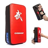 OVERMONT PU Leder Schlagpolster Schlagkissen Kickschild Boxsack für Kickboxen Thaiboxen Karate UFC MMA 40cm*20cm*10cm