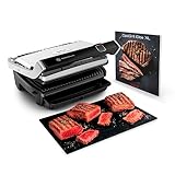 Tefal OptiGrill Elite XL Kontaktgrill, 16 Programme, Digitales Display mit Garstufenanzeige, abnehmbare XL-Platten, Grillboost-Funktion, intuitive Bedienung, Elektrogrill, Edelstahl, GC760D12