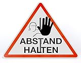 AllesKlaro® - Warnschild Aufsteller - Stop Abstand halten -...