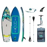 AZTRON Polaris Adventure/Fishing 11'4' ISUP Set, aufblasbares Stand up Paddling Board, Volumen 340L