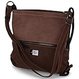 TOM TAILOR Elin Damen Umhängetasche Crossbody Bag Mittelgroß Braun