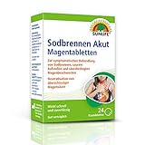 SUNLIFE Sodbrennen Akut Magentabletten: Behandlung von Sodbrennen, saurem Aufstoßen und säurebedingten Magenbeschwerden, 24 Kautabletten