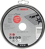 Bosch Accessories Professional 10x Trennscheibe Gerade Standard for Inox - Rapido (Rostfreier Stahl, WA 60 T BF, Ø 125 mm, 1.0 mm, Zubehör Winkelchleifer)