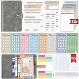 Budget Planner Deutsch Geld Sparen - Bugetplaner Startset mit 8 Sparchallenges - Finanzplaner Haushaltsbuch - Geld Organizer Sparbuch - Cash Stuffing - Budget Binder A6 - Sparen mit Umschlagmethode