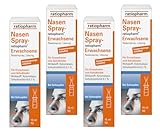 Nasenspray ratiopharm Sparset für Erwachsene 4 x 15 ml...