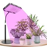 Schreibtisch Pflanzenlampe LED,UV-IR Vollspektrum Pflanzenlicht für Zimmerpflanzen Mit Timerfunktion,Pflanzenleuchte LED 16W,Grow Lampe LED 48 LEDs,Wachstumslampe für Pflanzen,On/Off Schalter