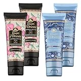 TESORI D'ORIENTE aromatisches Duftset: 2 x Cremedusche Imperial Orchid & 2 x Cremedusche Thalasso - Wellness-Rituale für Körper & Sinne - aromatisches Duschgel