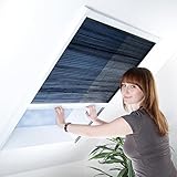 Fliegengitter Plissee für Dachfenster bis max. 70 cm x 157...