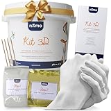 Niimo® 3D Handabdruck Set für Paare - Personalisierte Geschenke für Frauen & Männer, Detailgetreue Paar Geschenke zur Hochzeit, Verlobung und Mehr, Kinderleicht mit Video-Tutorial