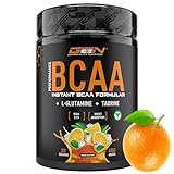 BCAA Performance - 450 g Pulver - Instant BCAAs + L-Glutamin + Taurin - Lecker & super Löslichkeit - Vegane Aminosäuren - 2:1:1 Ratio - (Orange Juice)