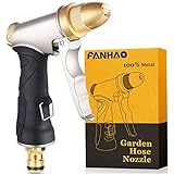 FANHAO Garten Hochdruck Gartenbrause 100% Metall/Garten...