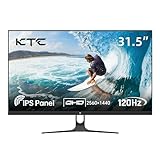 KTC WQHD Monitor 32 Zoll | 2K@120Hz (OC) | Weiß | IPS Panel | ΔE＜2, 99% sRGB, 85% DCI-P3 | VESA | Low Blue Light | HDR10 | HDMI×2, DP×1 | PC Monitor 32 Zoll für Büro, Design, Studium und Freizeit