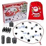 Lhdfyqt Kampfschach Mit Magnetisch, Magnetisches Schachspiel, Magnetspiel, Magnetische Steine, Tisch Magnetspiel, mit 20 Magnete, Seil, für Kinder & Erwachsene, Geschenke, Spielen