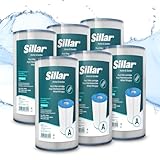 Sillar Pool Filterkartusche Typ A – 6er-Pack Kartuschenfilter Pool Filter A kompatibel mit Intex Poolfilterpumpe 28635 28636 28637, Ersatzfilter Filterkartusche Typ A