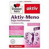 Doppelherz Aktiv-Meno - Für die Frau in den Wechseljahren - Mit pflanzlichen Soja-Isoflavonen, Calcium und Vitamin D3 - 30 Tabletten