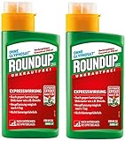 Roundup Express Konzentrat - 2x 400 ml - Unkrautvernichter zur Bekämpfung von Moos und Unkräutern