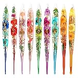 Häkelnadel-Set – Stilvolles, ergonomisches Kunstharz-Blumengarn – Handstricknadeln | für Decke, Puppe, Mütze, Schal, Pullover