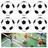 6 Stücke Tischfussball Bälle Mini Fussball Tischkicker Bälle Schwarz Weiß Kickerbälle Mini Tischfussball Ersatzbälle Tischkicker Fussball Klein für Kinder und Erwachsene Tischfussballbälle Spiel