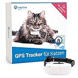 Tractive GPS Tracker für Katzen mit Halsband. 24/7 GPS-Ortung & 365 Tage Positionsverlauf. Folge deiner Katze überallhin