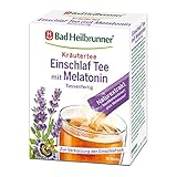 Bad Heilbrunner Einschlaf Tee mit Melatonin - im Stick, Tassenfertig - mit Melatonin, Lavendelblüten & Passionsblume - Endlich gut einschlafen - Ideal bei Reisen - gute Nacht Tee (8 x 10 Sticks)