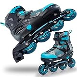 Apollo Champion, größenverstellbare Inliner für Jungs und Mädchen ab Größe 31, für Damen und Herren bis Größe 42, hochwertige Inline Skates für Kinder und Erwachsene mit LED Rollen