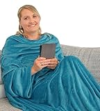 L.E.M.B. Hometrends Kuscheldecke mit Ärmeln TV Decke...