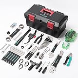 cyclists 29 Teilig Fahrrad Reparaturset, Tragbarer Fahrrad Werkzeugkoffer Fahrrad Werkzeug Set für Fahrrad Reifen Kette Montage Reparaturen Bike Tool Set mit Tragekoffer
