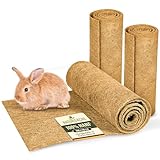 Natursache 3 Nagermatten aus 100% Hanf, 100 x 50cm – saugstark, staubfrei & schützend I Hochwertige Hanfmatten für Nager I Ideale Bodenabdeckung für Käfige von Nagetieren