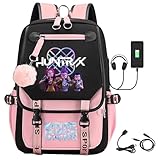 Kpop Demon Hunters Schultasche Huntrix Kpop Dämonenjäger Rucksack Schultaschen Mit USB-Anschluss