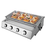BBQ Propane Gas Grill,Stainless Steel Patio Garden Barbecue Grill höhenverstellbar,für Hinterhöfe,Gärten,Terrassen, Decks,Balkone,etc.