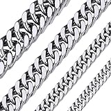 ChainsHouse Silber Maiami herren kubanischekette Edelstahl...