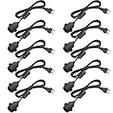 10 x E27 Lampenfassung mit Schalter mit Stecker, E27 Fassung Schwarz mit 3,5m Kabel Schraubring - Küche, Wohnzimmer und Kinderzimmer KEAGAR 10pcs - Black